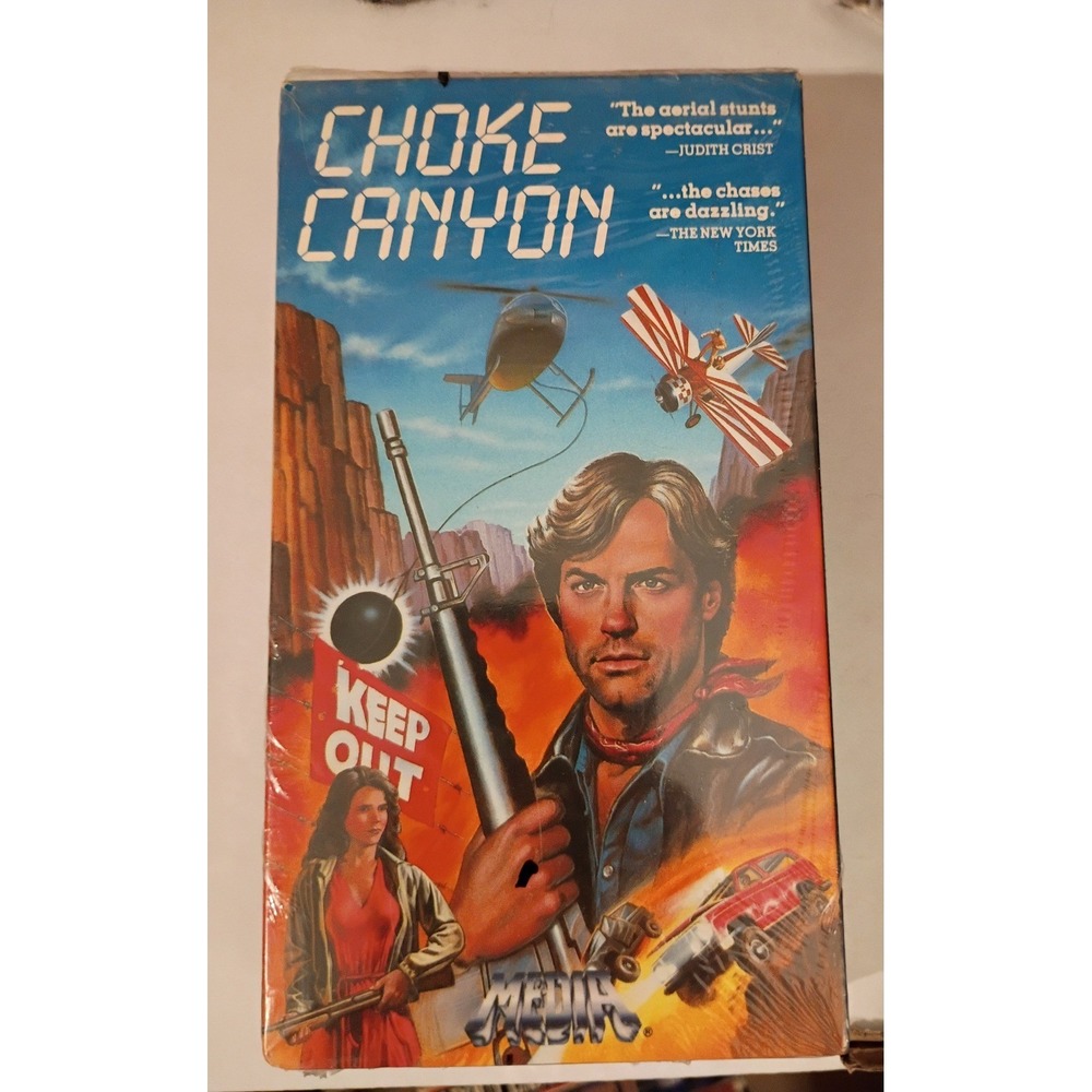 Choke Canyon VHS 1987 Media Home Entertainment Stephen Collins Action Movie